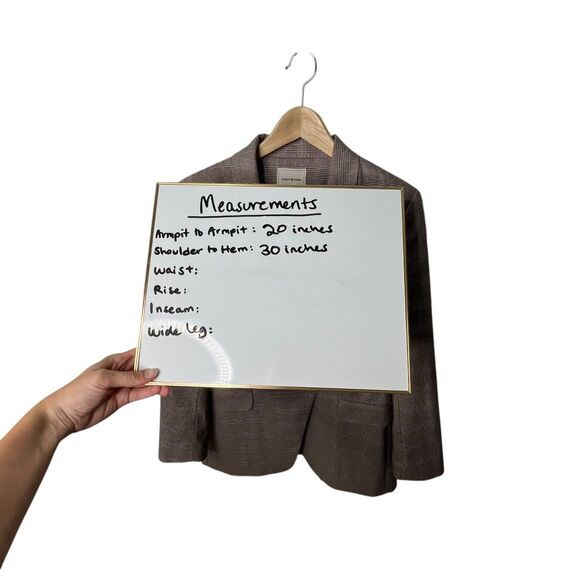 Court & Rowe Warwick Double-Breasted Houndstooth Plaid Blazer Sz 12 Gray Career - Picture 12 of 13